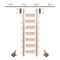 Meadow Lane Ladder 92 in. Pre-Finish Maple Satin Nickel Hook with 8 ft. Rail Kit EG.300-92MA-08.02-PF - alternate 1